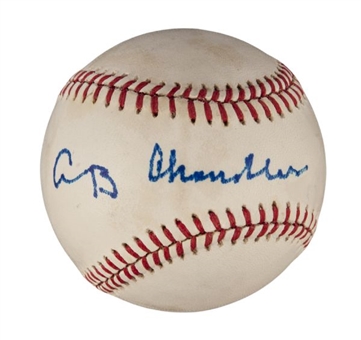 Happy Chandler Single-Signed Official National League Baseball